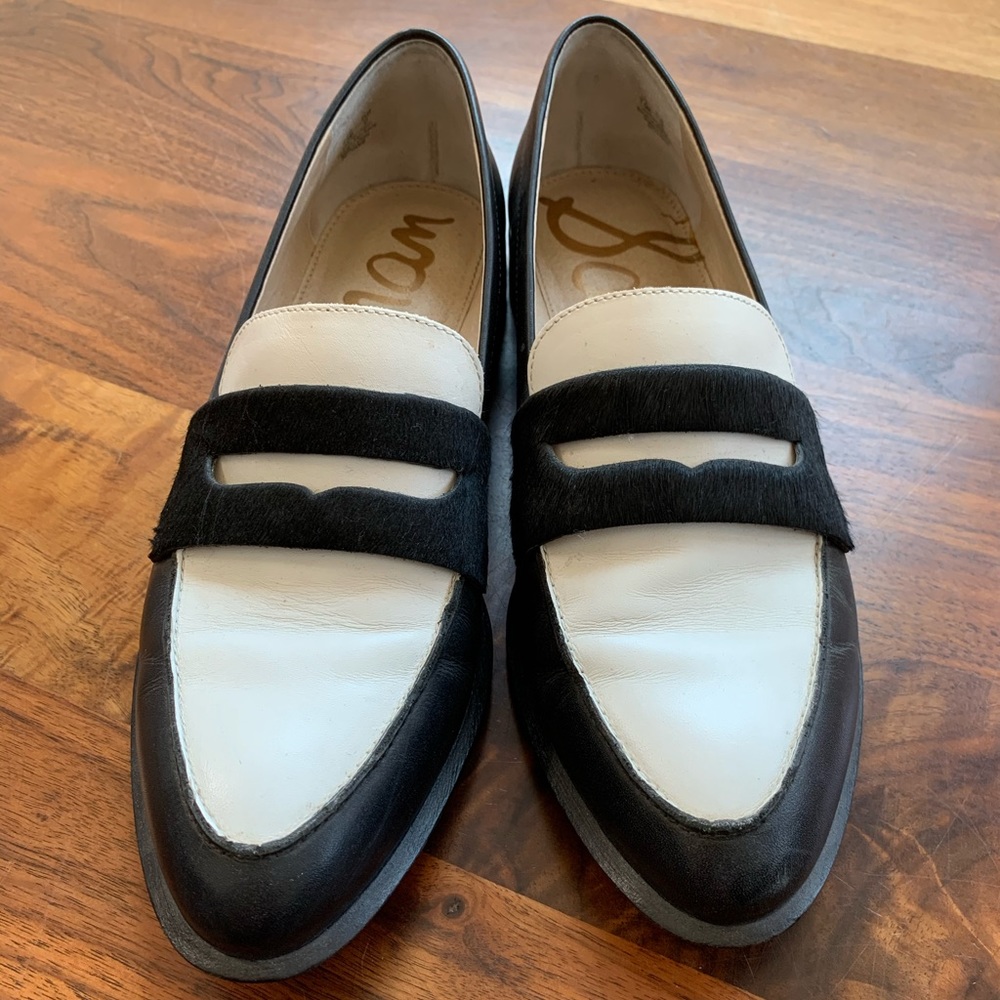 Sam Edelman Bethanie Loafers in Black and White